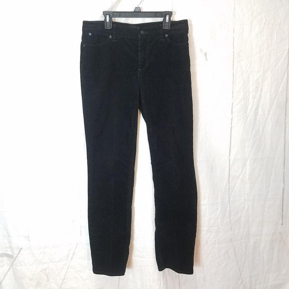 Talbots flawless five pocket straight black corduroy pants - Picture 1 of 9